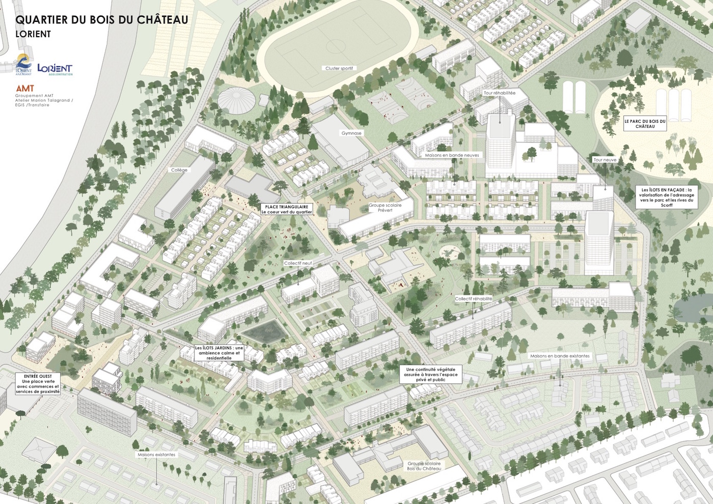 Lorient : projet de requalification de Bois du Château